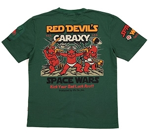 テッドマン/Tシャツ/緑/S/tdss-499/エフ商会/カミナリモータース拍卖