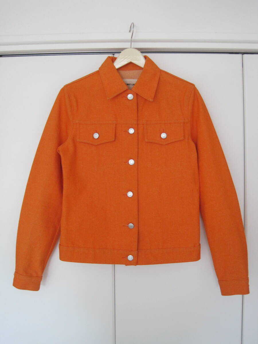 レア アーカイブ 本人期 イタリア製 ヘルムートラング Gジャン デニムジャケット レアカラー 38 CLASSIC RAW DENIM拍卖