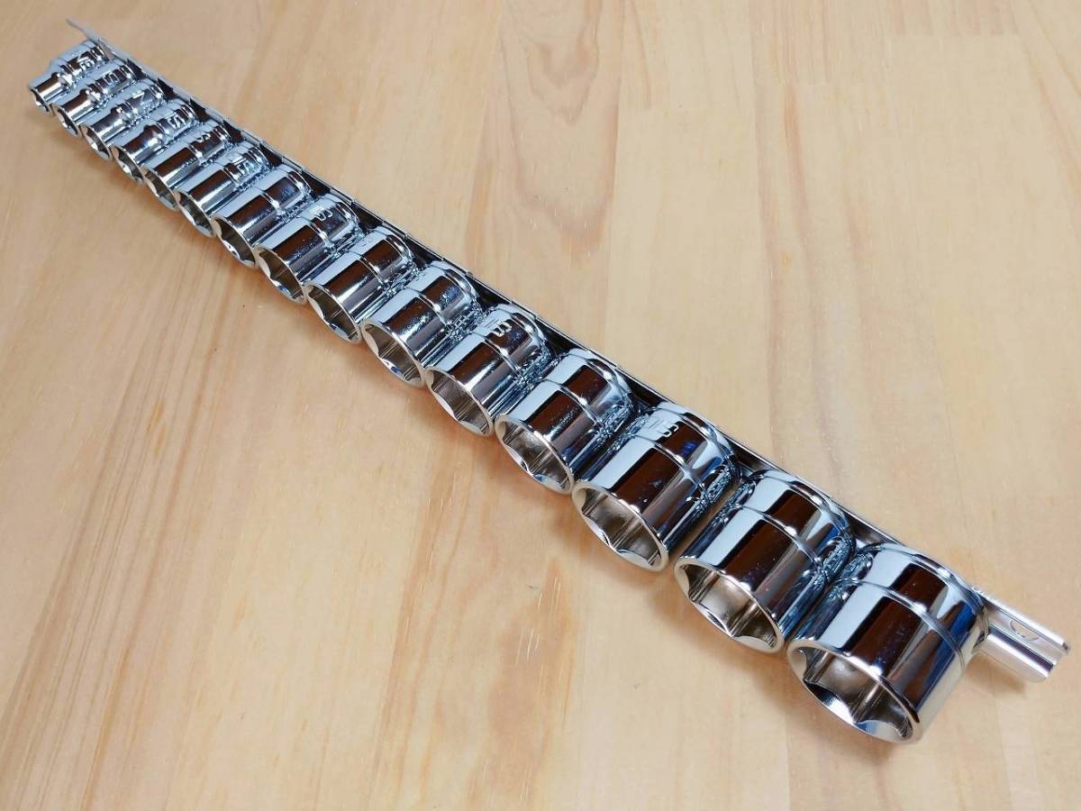 ★SIGNET 9.5sq ソケット 15個 セット 12350★3/8 ソケットホルダー♪拍卖