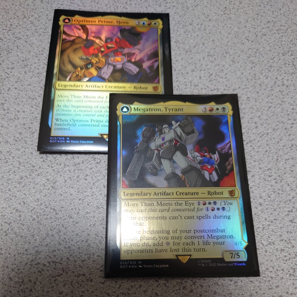 MTG BRO 英雄、オプティマスプライム 暴君、メガトロン 英語foil 各1枚 二枚セット 兄弟戦争 トランスフォーマー BOT 即決拍卖