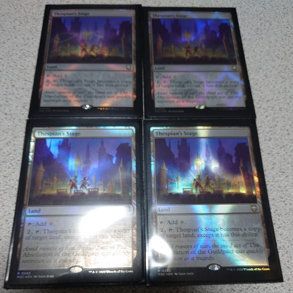 MTG MH3 演劇の舞台 英語リップルfoil 四枚セット モダンホライゾン3 統率者デッキ Collector's Edition 即決拍卖