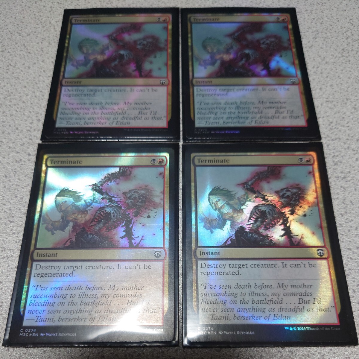 MTG MH3 終止 英語リップルfoil 四枚セット 統率者デッキ Collector's Edition 即決拍卖