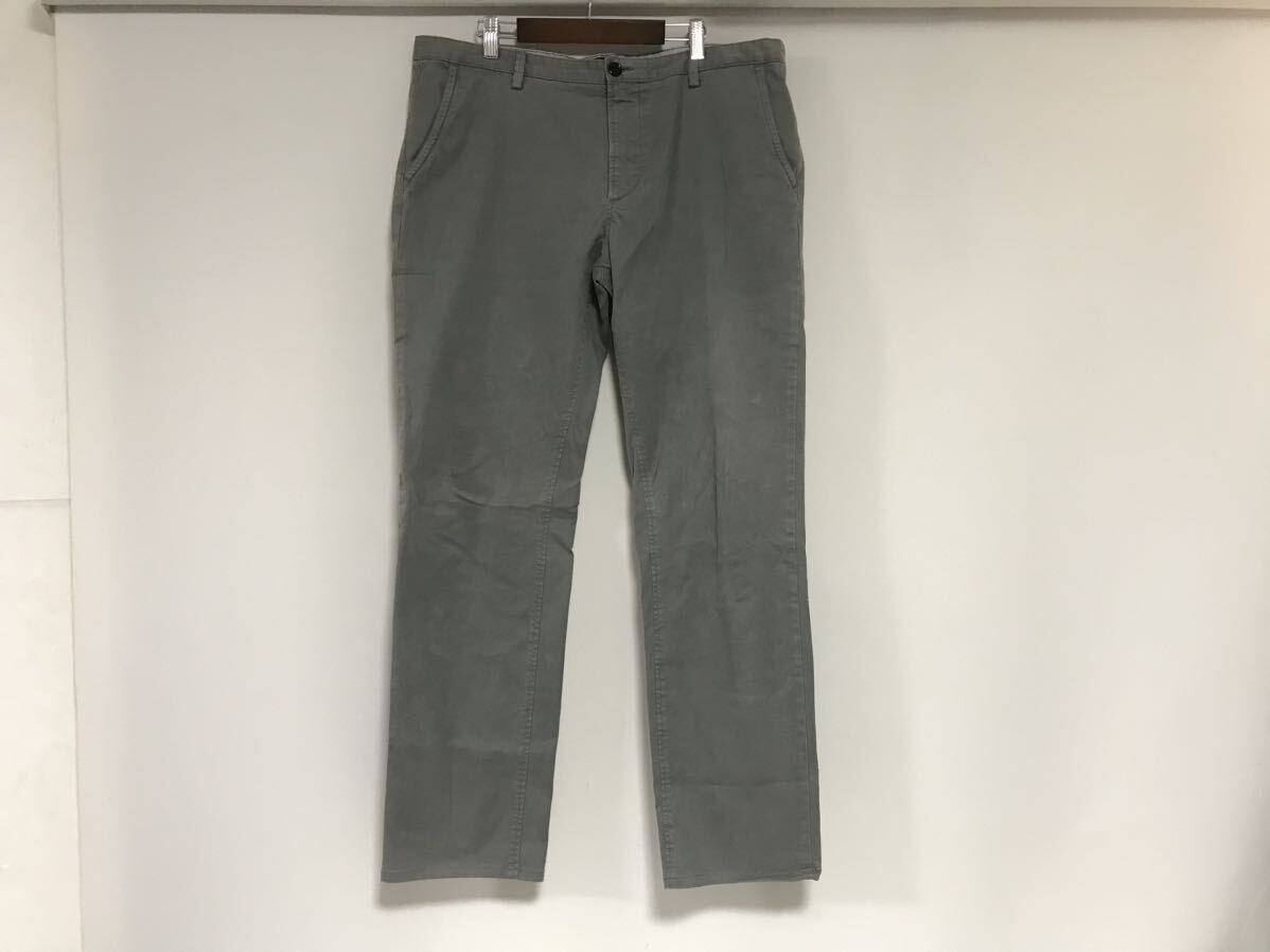本物ヒューゴボスHUGOBOSSコットンデカチノパンツサーフワークミリタリーアメカジストリートビジネススーツメンズ3XLグレー54チュニジア製拍卖