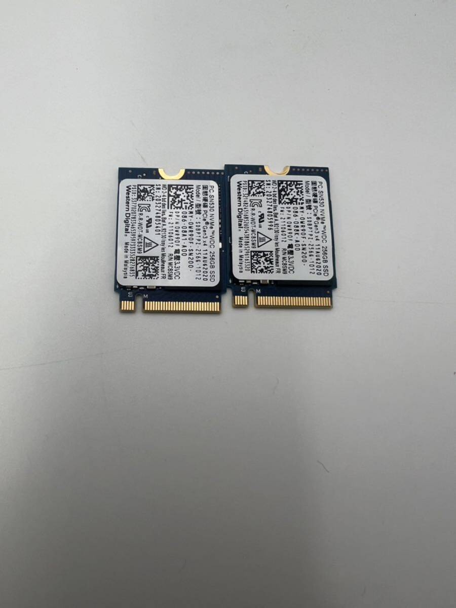 western digital SN530NVMe 256GB m.2 SSD PCle Gen3X4 2枚セット 拍卖