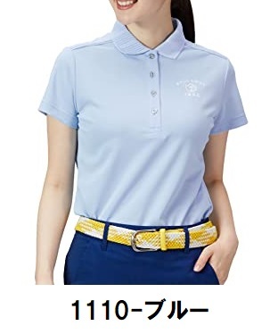 キャロウェイ 【Callaway】 レディース 半袖 吸汗速乾・高通気カノコ 半袖ポロシャツ C22134200 L ブルー 【2512】ネコポス対応拍卖