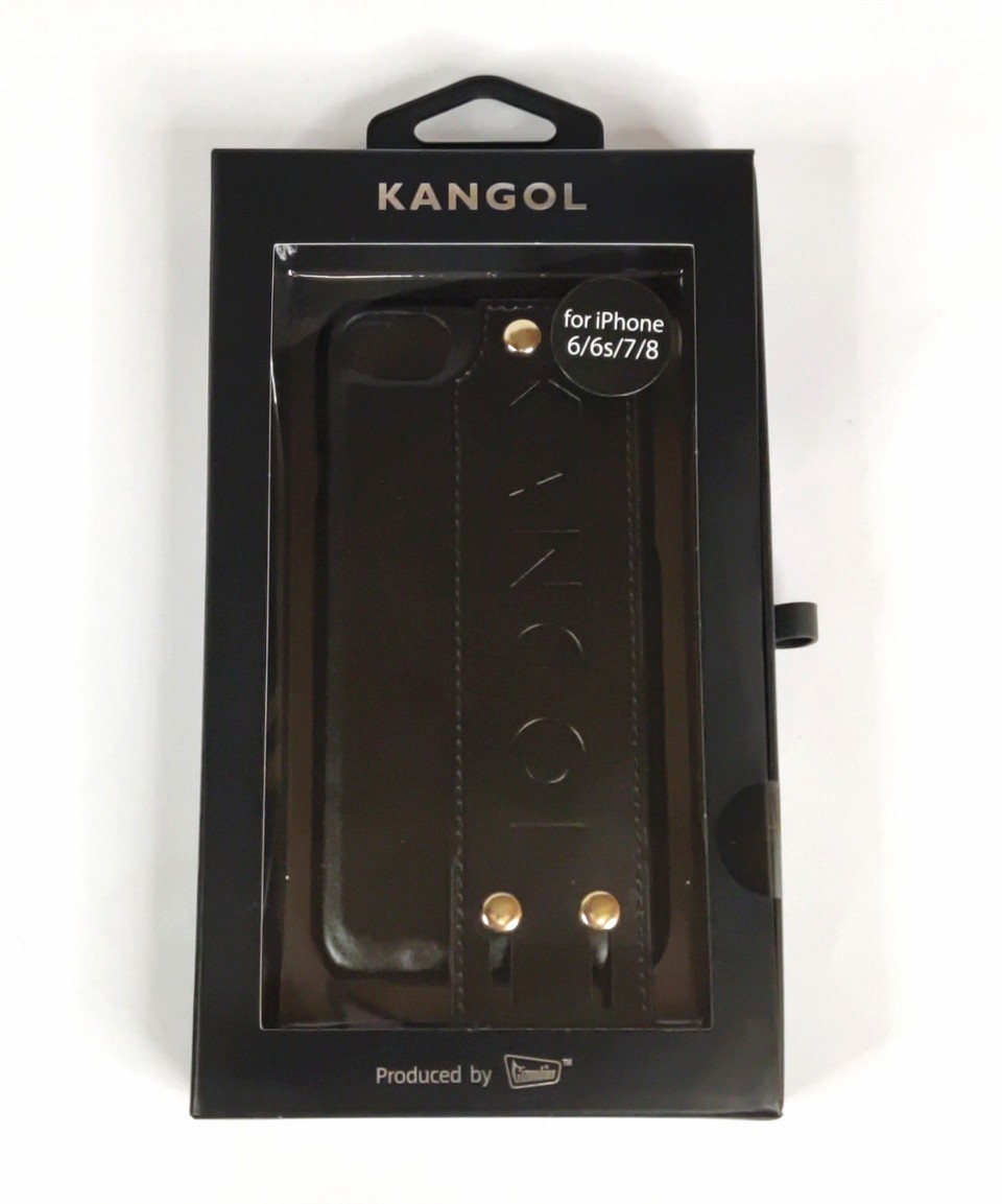 KANGOL iPhone SE(第2世代)/8/7/6S/6用 HANDLE ケース ブラック(カンゴール ハンドル カバー )拍卖