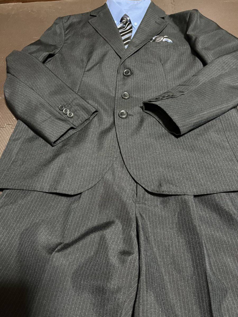 美品BB黒ストライプスーツ5点セット サイズ165拍卖
