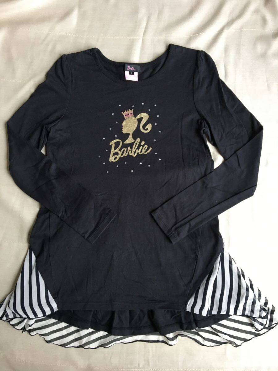 ☆Barbie☆バービー☆後ろがかわいい!長袖チュニック☆長袖Tシャツ ☆2☆160センチ☆新品拍卖