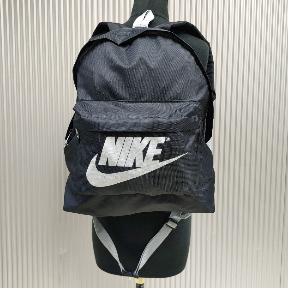 【90s】新品/ナイキNIKE/ビンテージ/ヴィンテージ/デッドストック/ナイロン/スウッシュ/リュック/黒/S0601YR3/007/拍卖