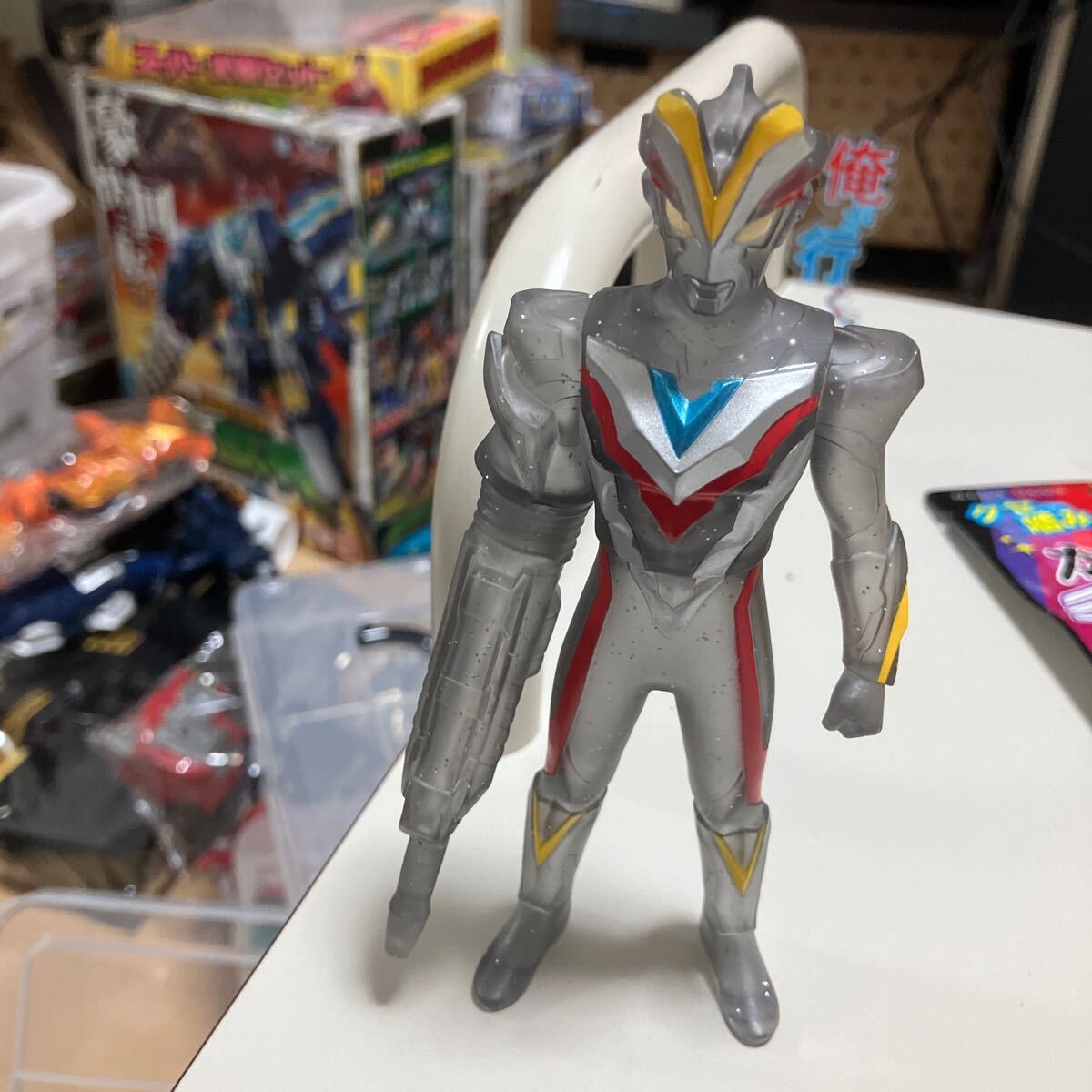 ウルトラヒーローシリーズ ウルトラマンビクトリー キングジョーランチャー クリアブラックラメver 中古品 ライブサイン付き拍卖