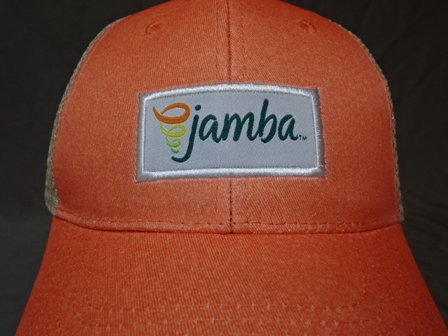 激レア USA購入 アメリカ企業モノ カリフォルニア州 スムージーチェーン ジャンバ ジュース【Jamba juice】ロゴマーク付メッシュCAP 未使用拍卖