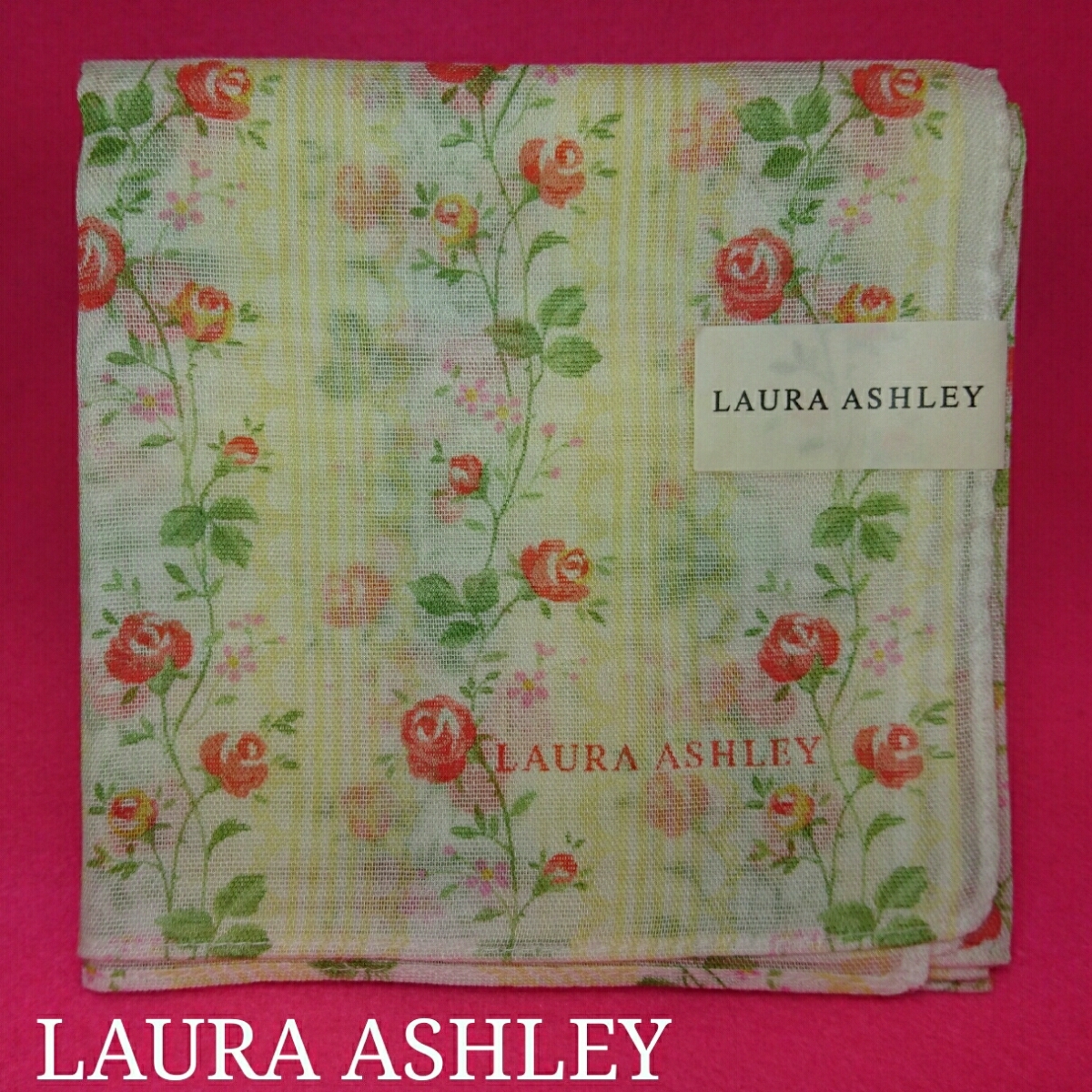 【未使用新品】 LAURA ASHLEY ローラアシュレイ ハンカチ 72 8328拍卖