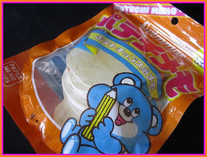 【SWIMMER/スイマー】POTECHI/ポテチおかしメモ(ポテトチップス型メモ92枚)新品未開封拍卖