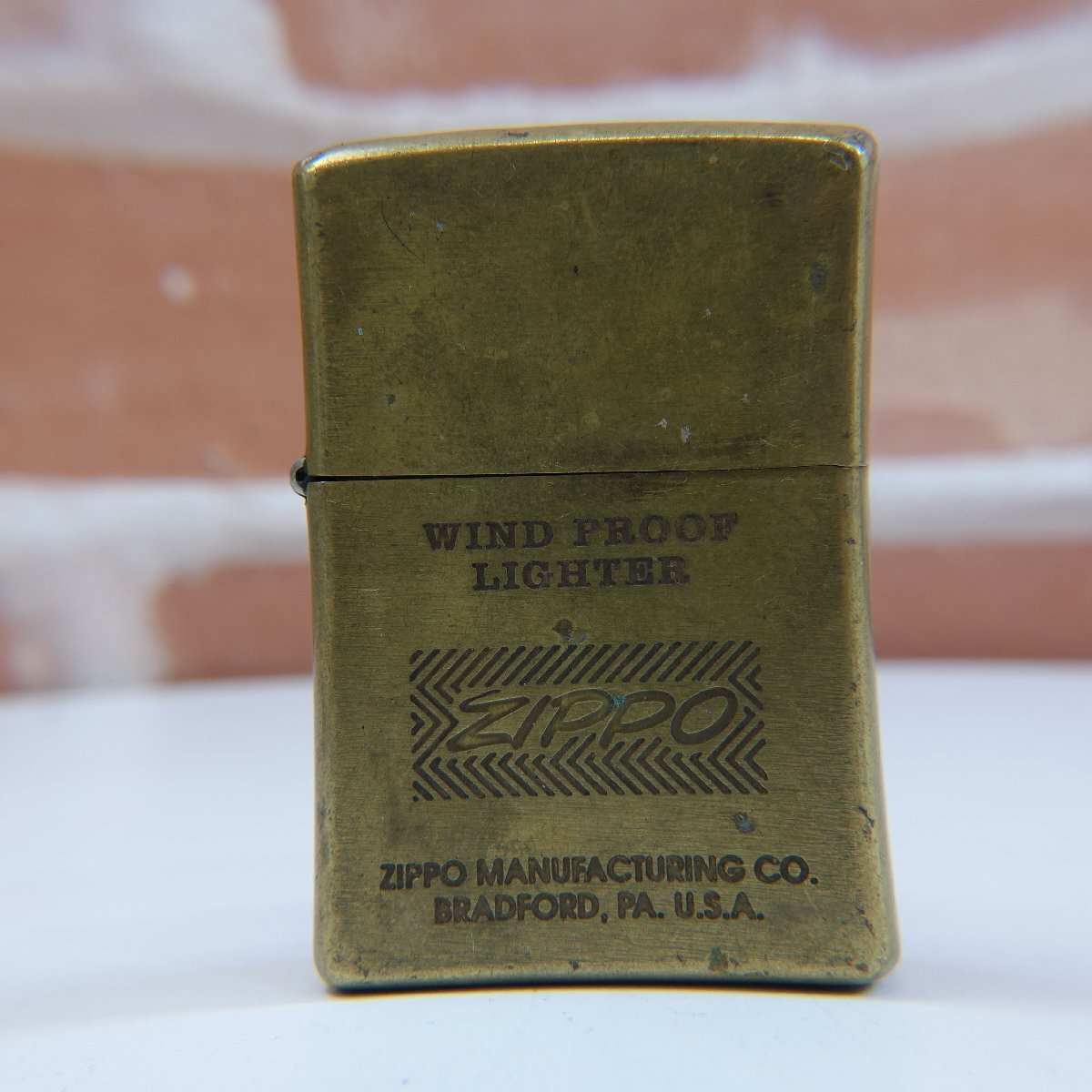 6518T【本物保証】 Zippo オイルライター 真鍮 SOLID BRASS 1997年拍卖