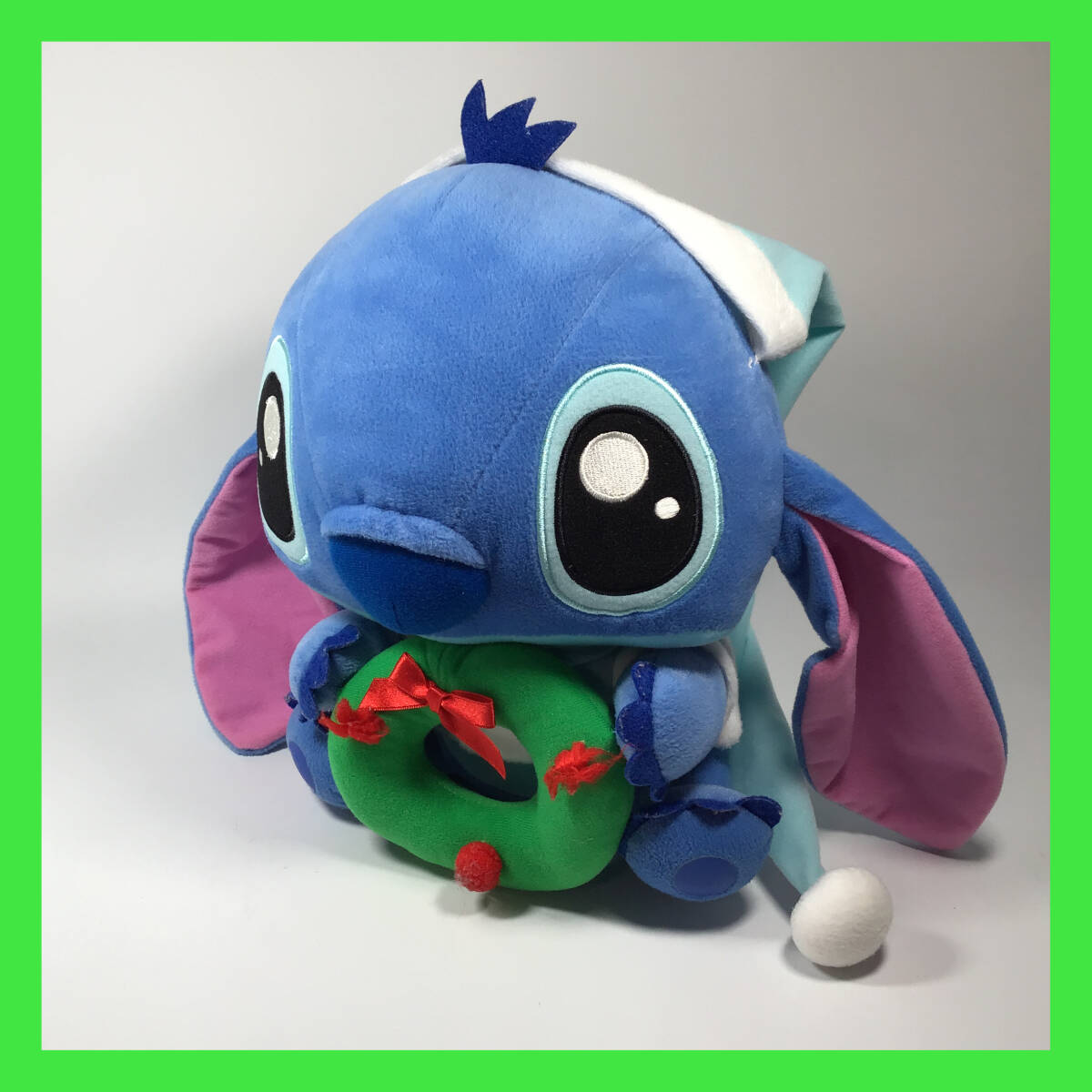 N-3031☆ スティッチ クリスマス ※傷みあり ぬいぐるみ 商品タグ無し拍卖