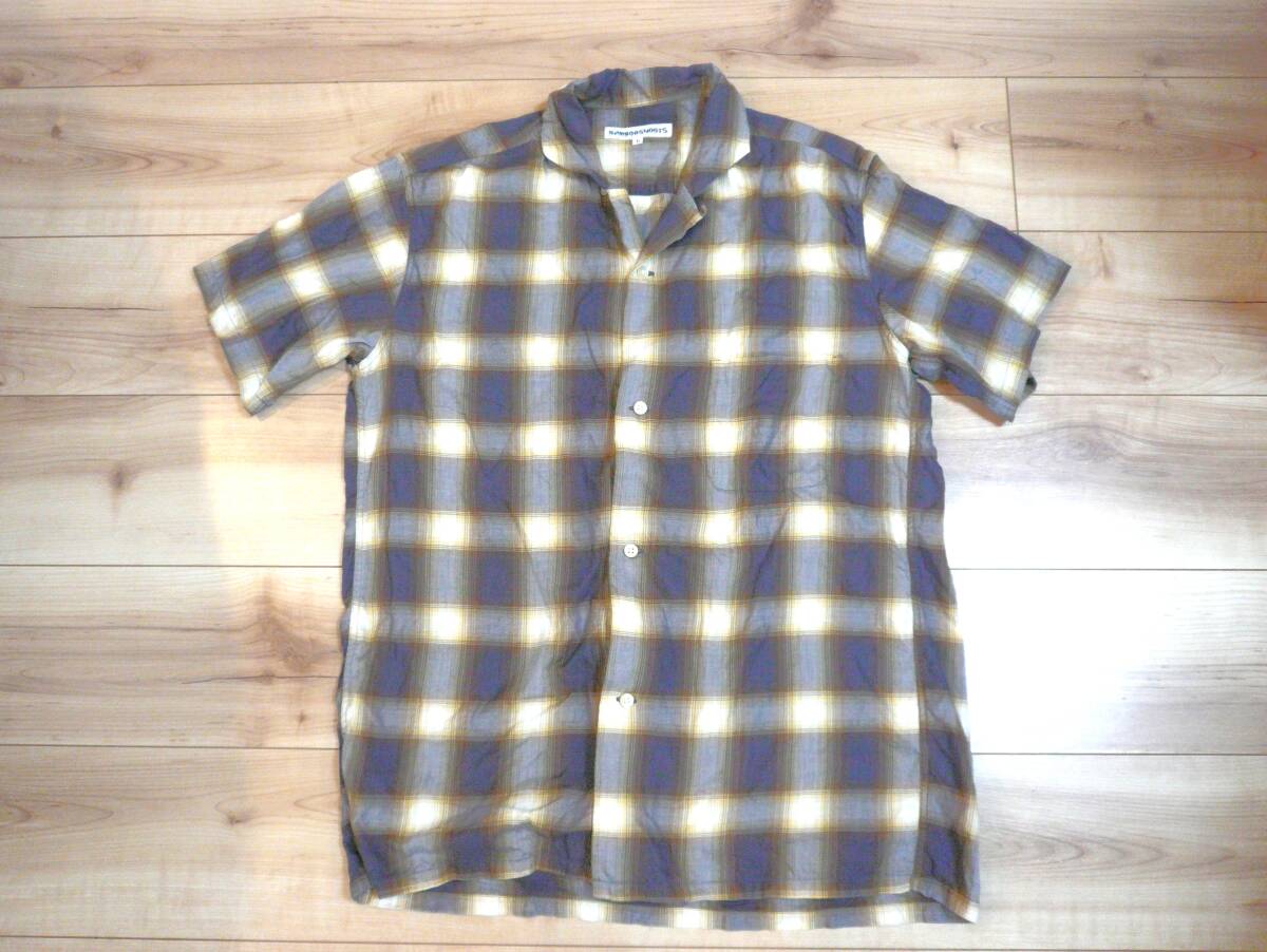 BAMBOOSHOOTS バンブーシュート オープンカラー半袖シャツ L拍卖