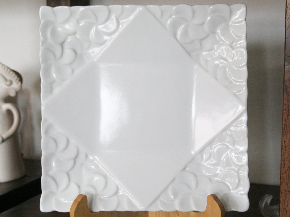 【アウトレット】ジェンガラ JENGGALA 食器・陶器 Jenggala Square Frangipani Plate ※同梱発送可拍卖