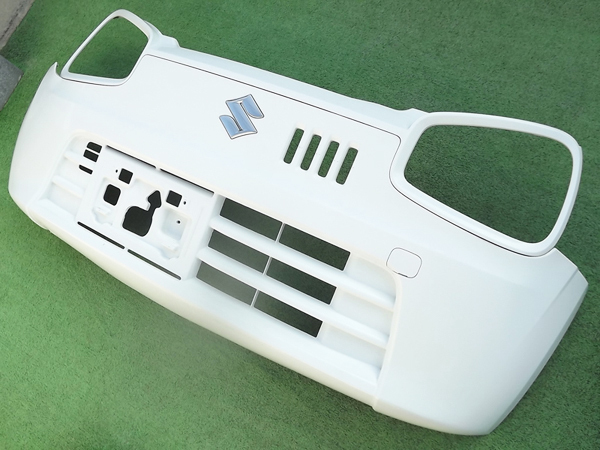 ☆ガーニッシュ付,微損,送料安,ホワイトソリッド★アルトHA36S/アルトバンHA36Vフロントバンパー★純正,フロントラジエーターグリル,白Re:P拍卖