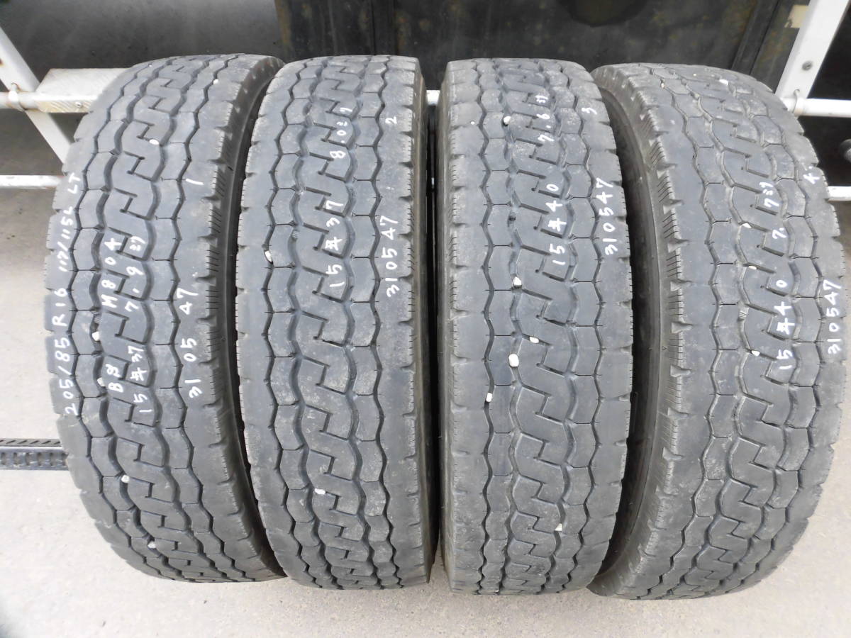 205/85R16 117/115L LT●ブリヂストン 15年ミックス4本●310547拍卖