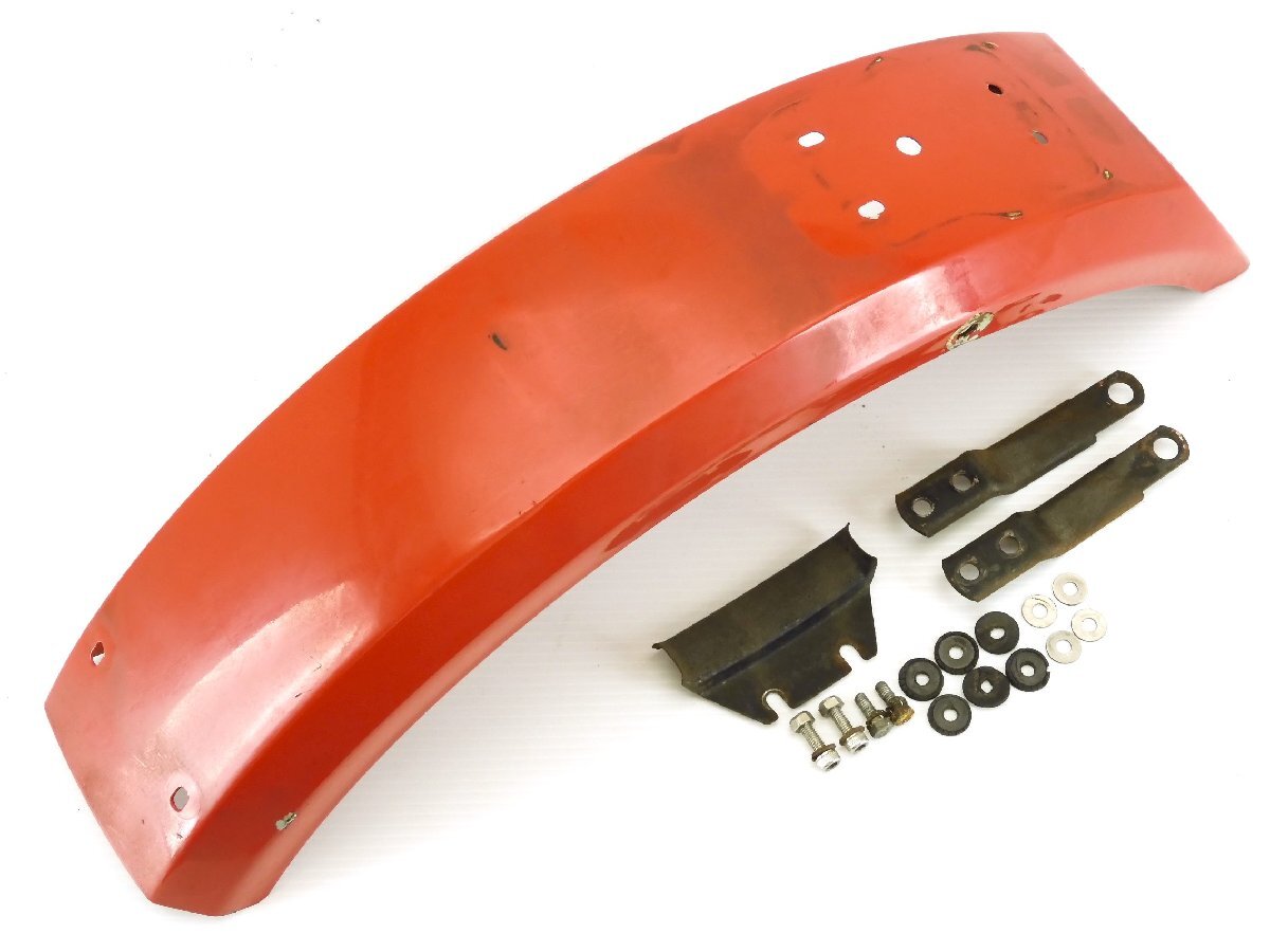 100【評価A】 モトグッチ V35 イモラ 当時物 純正 リア フェンダー 19.43-44.05 赤 スチール レッド Moto Guzzi モトグッツィ拍卖