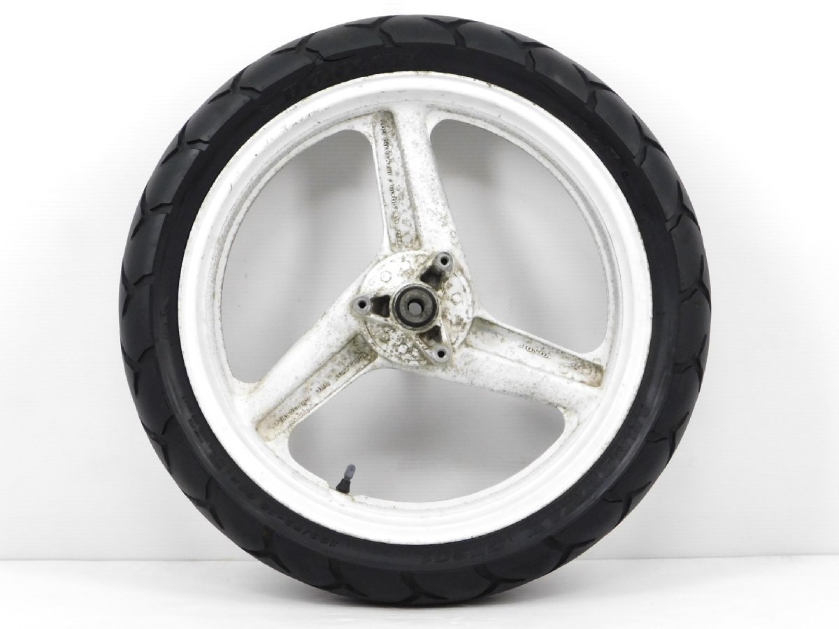 160【評価A】 NSR250R MC16 当時物 純正 リア ホイール 白 MT3.00X18 タイヤ 130/70-18 63H 86 MC18 MC21 c拍卖