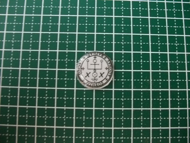 ▲▽20mm 四大天使のシジル ラファエル印章 フラットカボション◆アルマデル奥義書 ハンドメイド拍卖