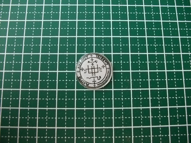 ▲▽20mm 四大天使のシジル ガブリエル印章 フラットカボション◆アルマデル奥義書 ハンドメイド△▼拍卖