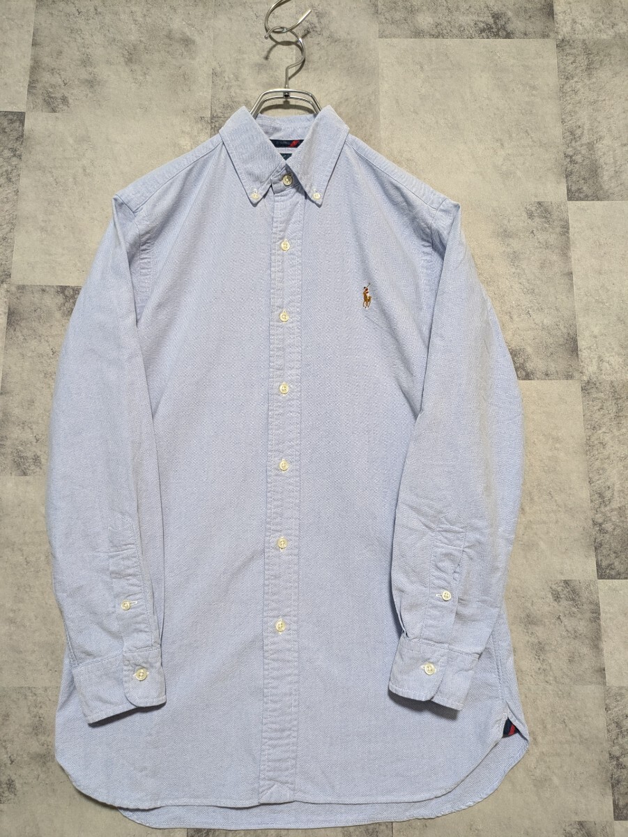 POLORALPHLAUREN ポロラルフローレン S 無地長袖シャツ オックスフォードシャツ classic fit ボタンダウンシャツ OSAGARI拍卖