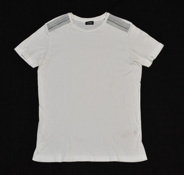 ★★DIESEL★肩にデニム素材あしらった半袖Tシャツ XS拍卖