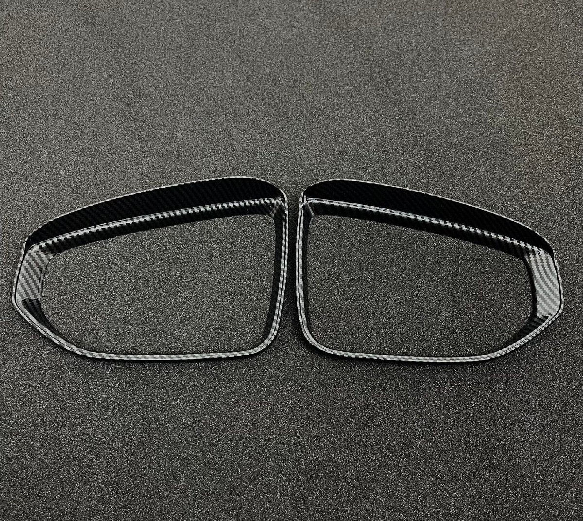 スポーティ全開♪ カーボン ルック ドアミラー バイザー リング レクサス UX200 UX250h MZAH10 MZAH15 Fスポーツ バージョンC バージョンL拍卖