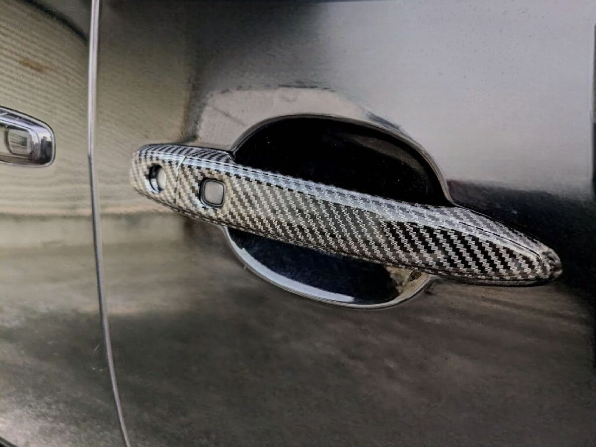 スポーティ全開♪ カーボン ルック ドアハンドル カバー シエンタ 80 系 X G DICE DICE-G Sエディション Lパッケージ リミテッド 2穴拍卖