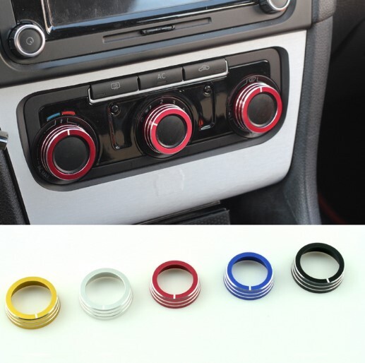 デザイン性UP♪ ブルー エアコン ダイヤル カバー フォルクスワーゲン ゴルフ 6 VI TSI トレンドライン拍卖