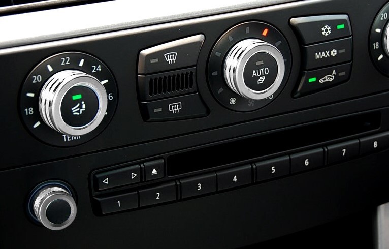 デザイン性UP♪ シルバー エアコン ダイヤル カバー BMW E63 E64 630i 650i スペシャルエディション M6 6シリーズ クーペ カブリオレ拍卖