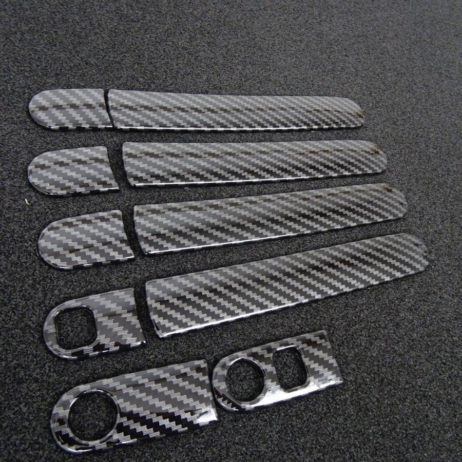 スポーティ全開♪ カーボン ルック ドアハンドル カバー フレアワゴン MM21S LS XS TS ISリミテッド ガーニッシュ拍卖