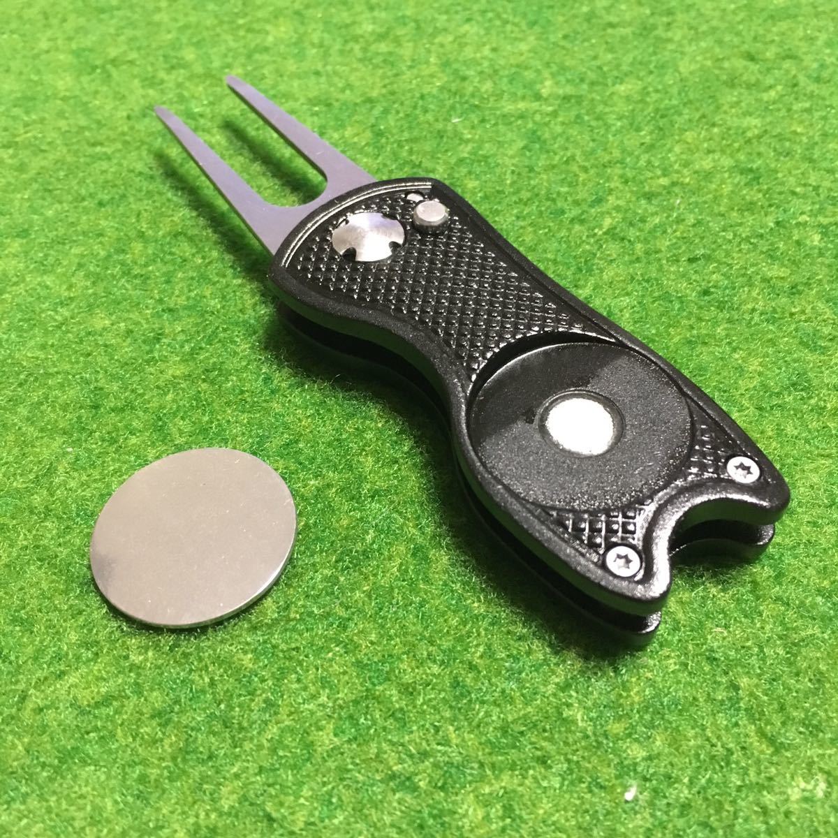 グリーンフォーク ブラック ワンプッシュオープン式(マーカー付き)拍卖