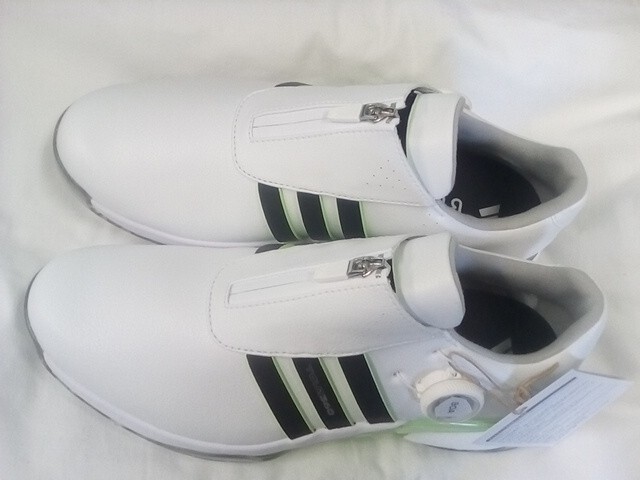 アディダス■2024新発売■ツアー360-24 BOA スパイク■IF0251■ホワイト/ブラック/グリーン■27CM 【新品未使用品】格安 拍卖