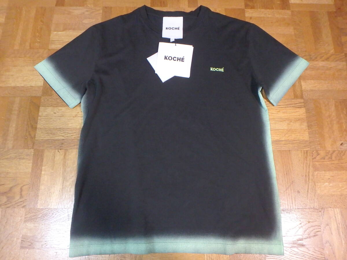 ★KOCHE コシェ〓なめらかジャージー 伸縮クルーネック 半袖Tシャツ〓L 新品 税込み定価29700円 イタリア製拍卖