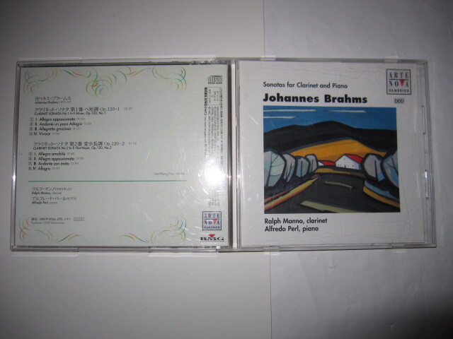 ブラームス:クラリネット・ソナタ集 マンノ,パール ARTE NOVA拍卖