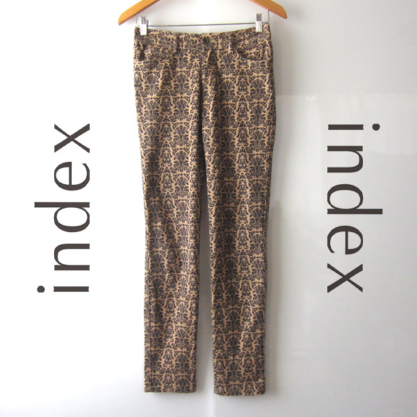 美品 index ZAMPA/インデックス★ 総柄スキニーパンツ拍卖