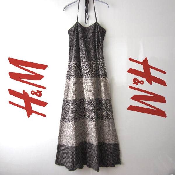 美品 H&M/エイチアンドエム★ ベアトップロングワンピース拍卖