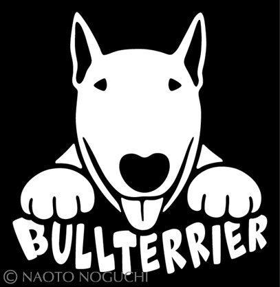 オリジナル ステッカー シール DOG IN CAR ドッグインカー ブルテリア P拍卖