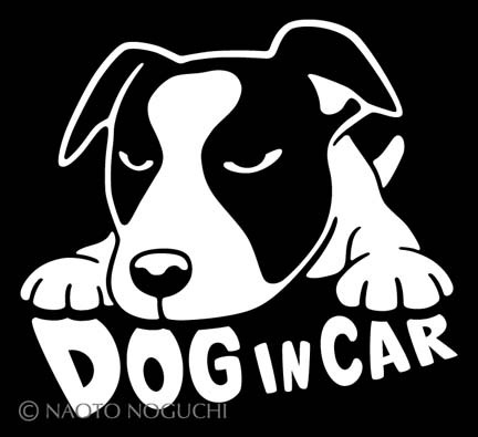 オリジナル ステッカー シール DOG IN CAR ドッグインカー ジャックラッセルテリア A2拍卖