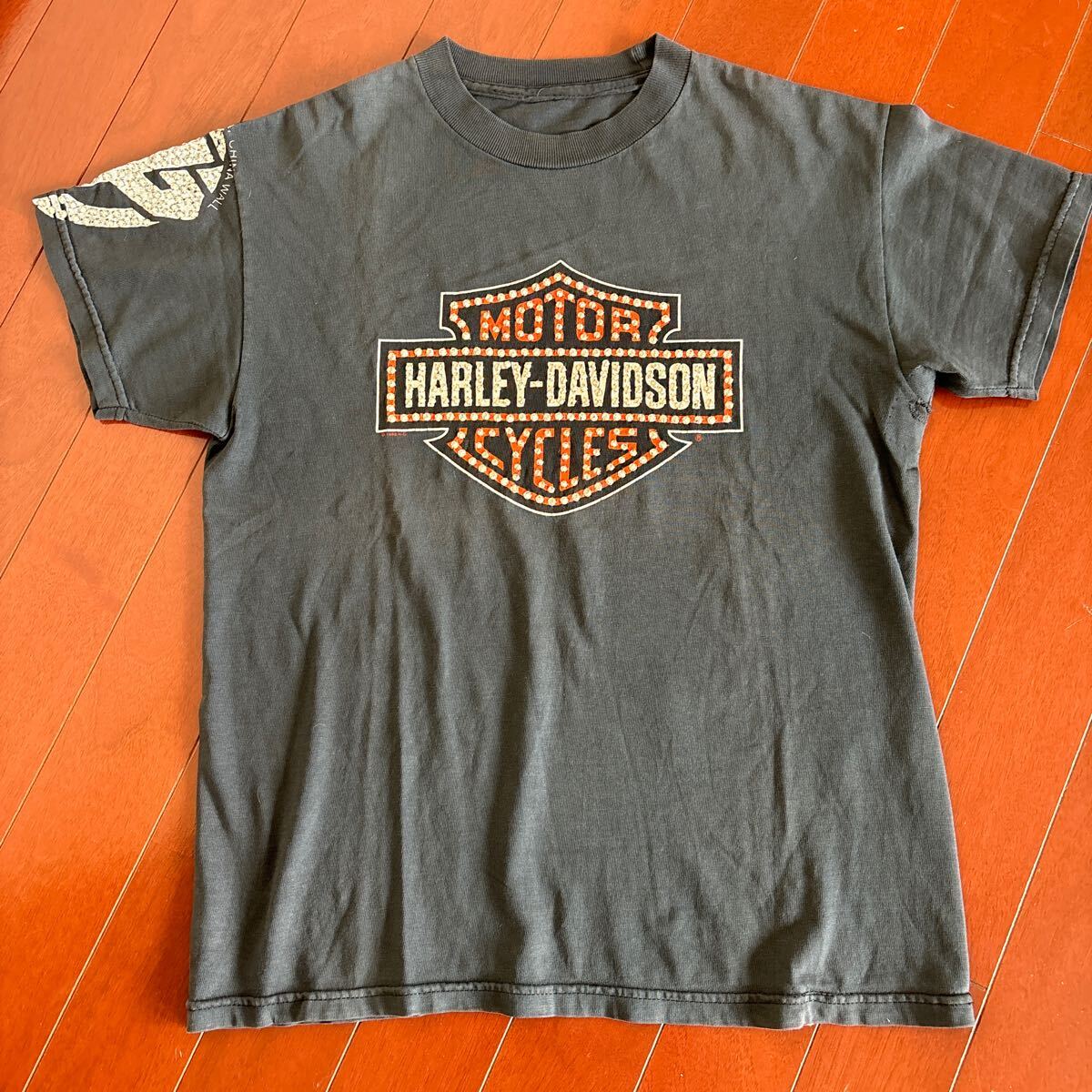 HARLEY DAVIDSON ハーレーダビッドソン Tシャツ ブラック ビンテージ USA製 80s 90s 黒拍卖
