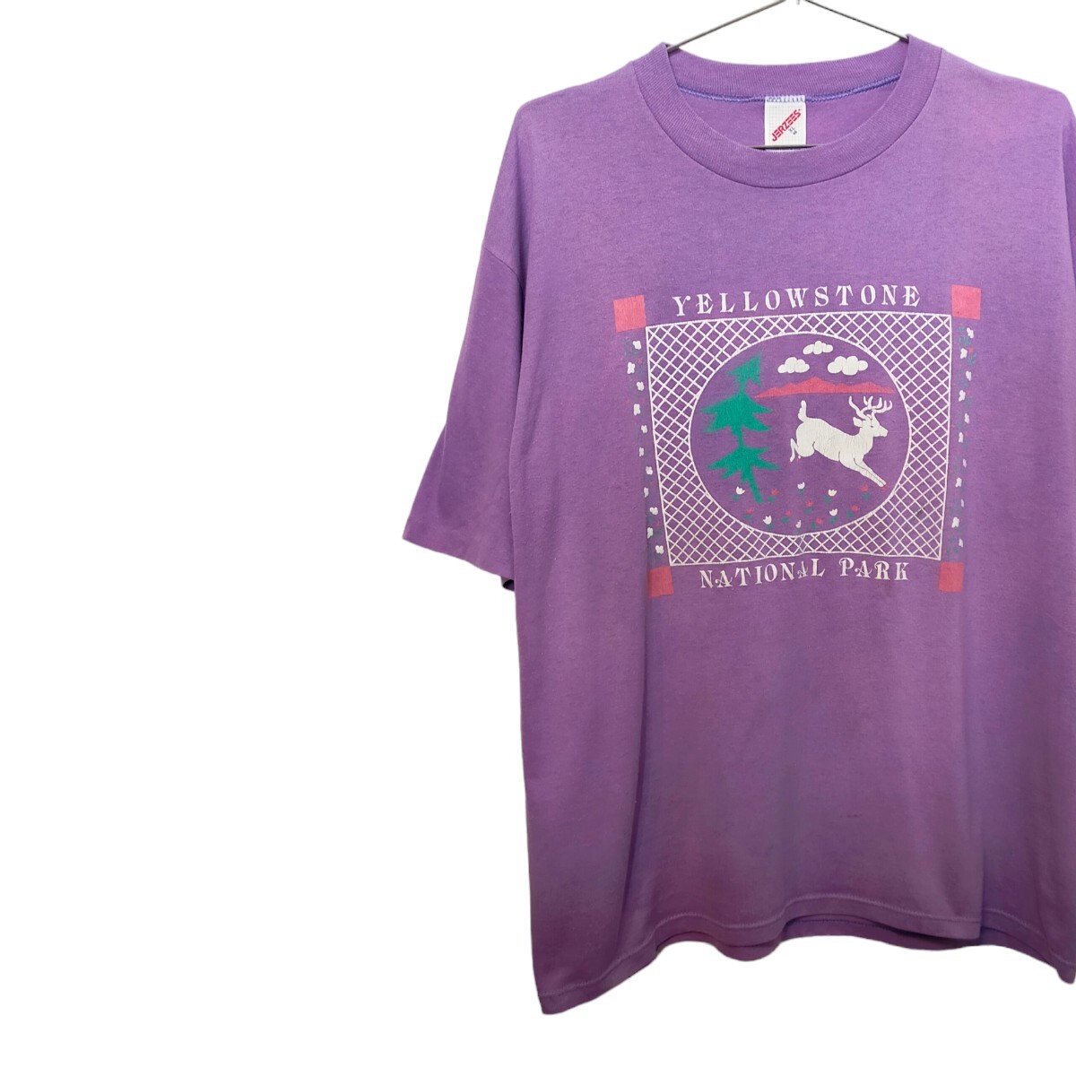 古着 jerzees 半袖Tシャツ スーベニアTシャツ ヴィンテージ シングルステッチ 80s 90s拍卖