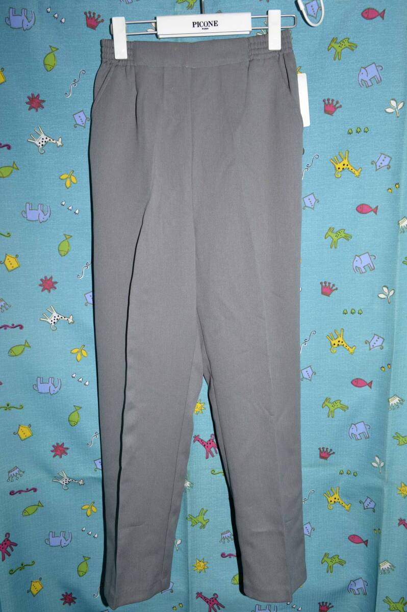 快適機能 パンツ ウエストゴム入り グレー系色 サイズ:M(日本製・未使用品)拍卖