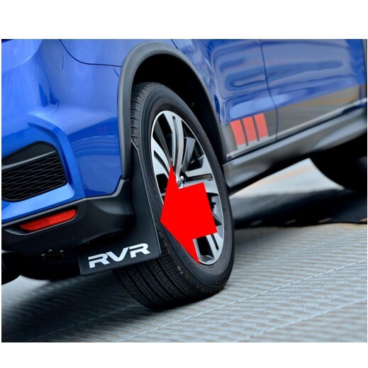 ◆新品 未使用 純正部品 三菱 RVR マッドフラップ フロント リア 左右セット ロゴ入り ブラック MITSUBISHI オプション パーツ◆拍卖