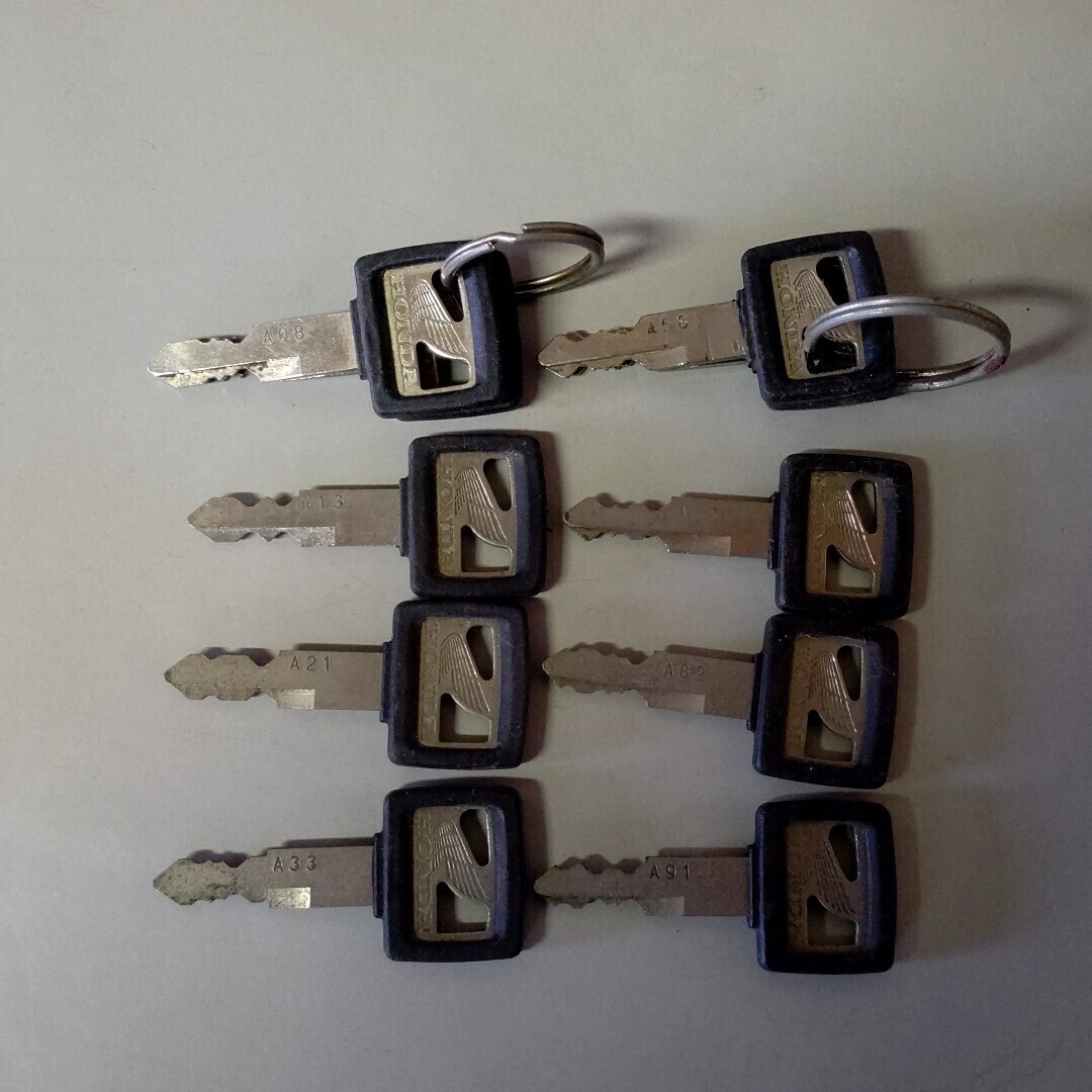 ホンダ純正 イグニッションキー 額縁キー 鍵 カギ A 送料スマートレター ¥210 当時物 CBX400F 当時物拍卖