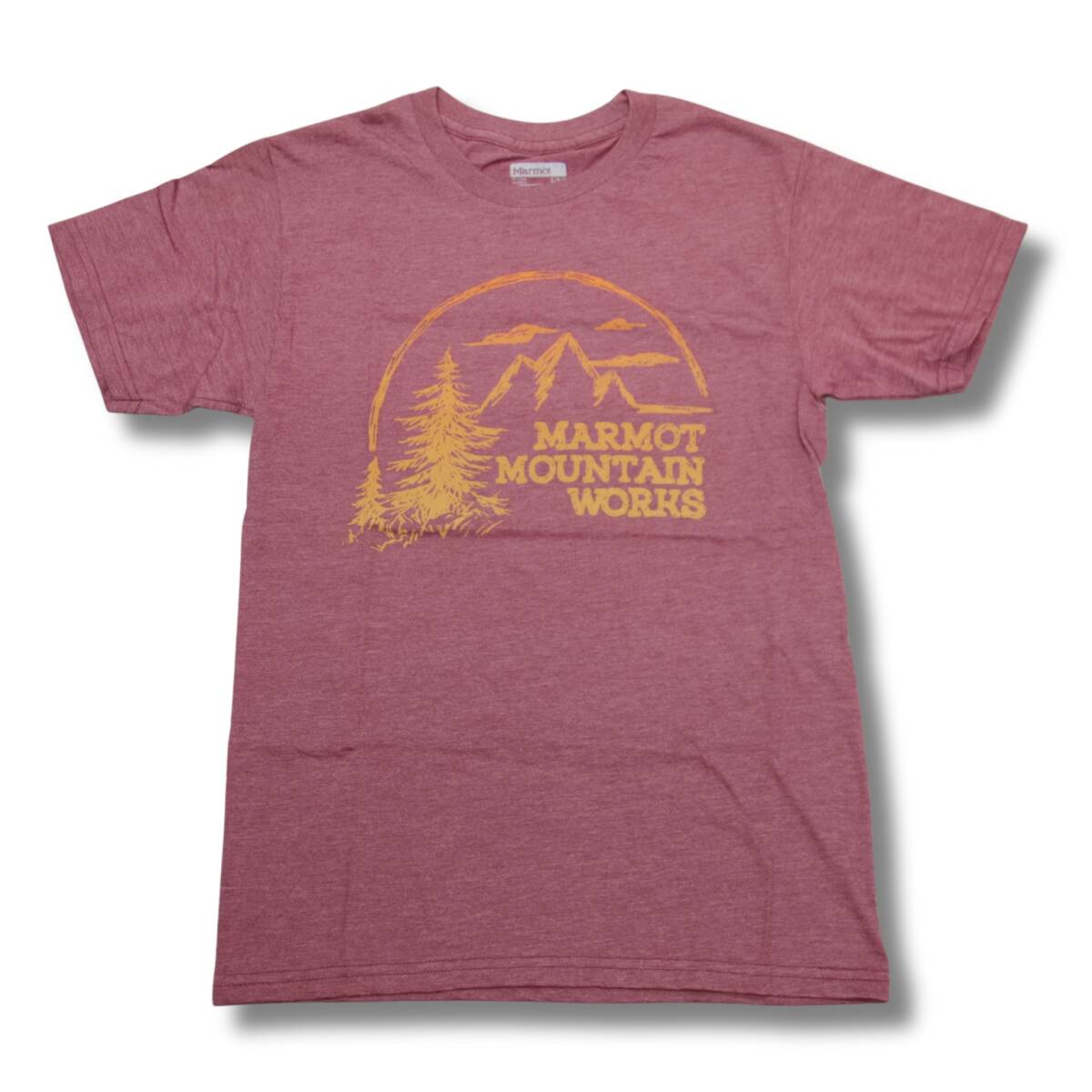 即決☆マーモット ハレーションTシャツ BG/Sサイズ ネコポス 送料無料 半袖 クラシック アウトドア 普段使用もOK バーガンディー Marmot拍卖