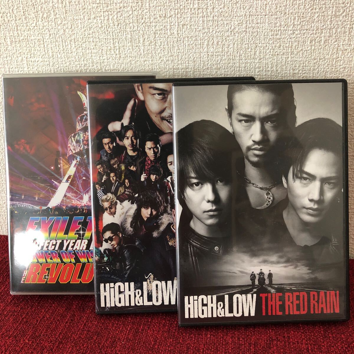 中古DVD EXILE HIGH&LOW THE RED RAIN THE MOVIE EXILE TRIBE THE REVOLUTION 3タイトル 4DVD エグザイル拍卖
