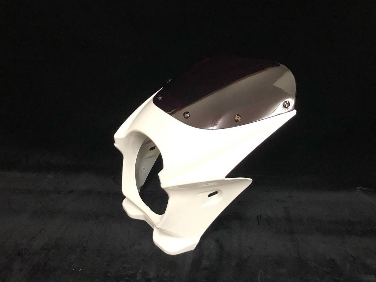 送料込み 130φ ビキニカウル ホワイト●アッパーカウル/社外/モンキー/ゴリラ/エイプ/シャリー/ダックス/CB50/MBX/NS-1拍卖